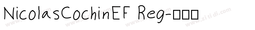 NicolasCochinEF Reg字体转换